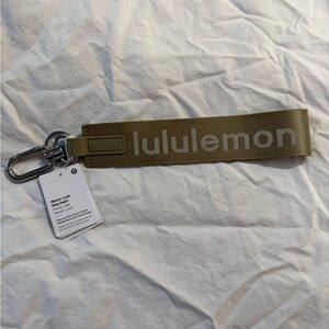 lululemon athletica Sheer Oak/White Never Lost Keychain